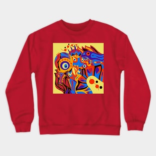 dogu alien samurai ecopop Crewneck Sweatshirt